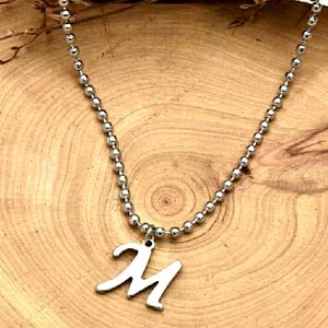 🔘Stainless Steel Letter M Necklace🔘